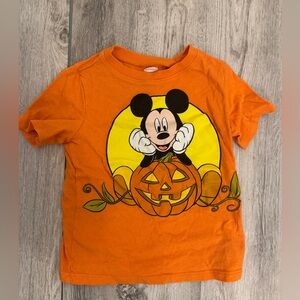 Old Navy Orange Mickey Mouse Halloween Tee